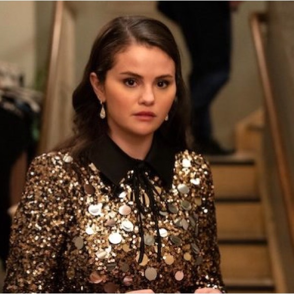 $650•Badgley Mischka•Gold & Silver Sequin Ombre Collared Dress•NEW! - Picture 3 of 17